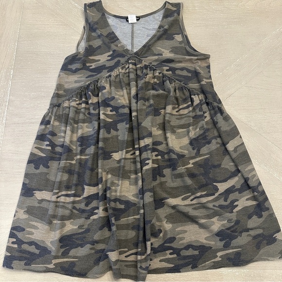 HEIMISH USA Camo Mini Dress Sundress - Picture 1 of 7